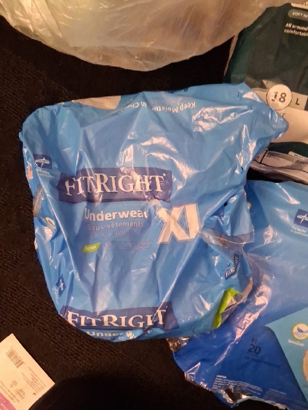 Blue Adult Underwear Pack - Comfortable Incontinence Briefs - Picture 4 of 5